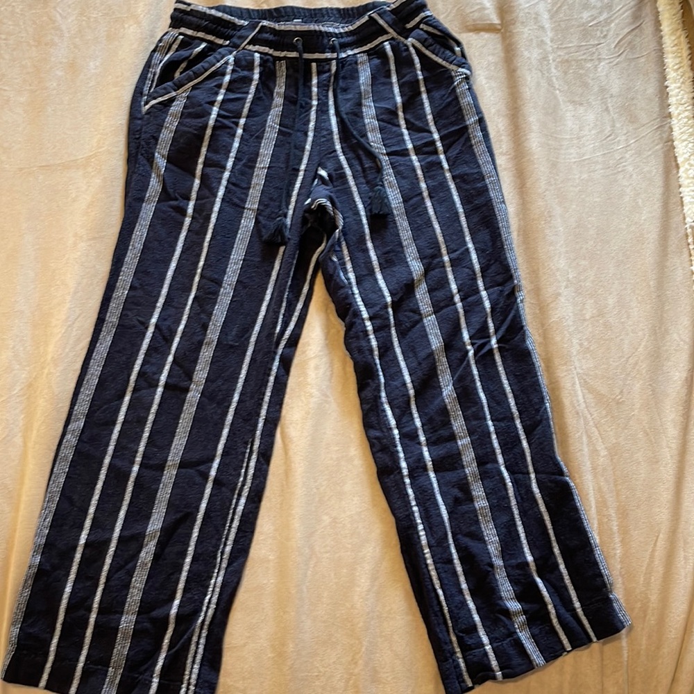 Striped wide legged pants - size L, Jolt brand